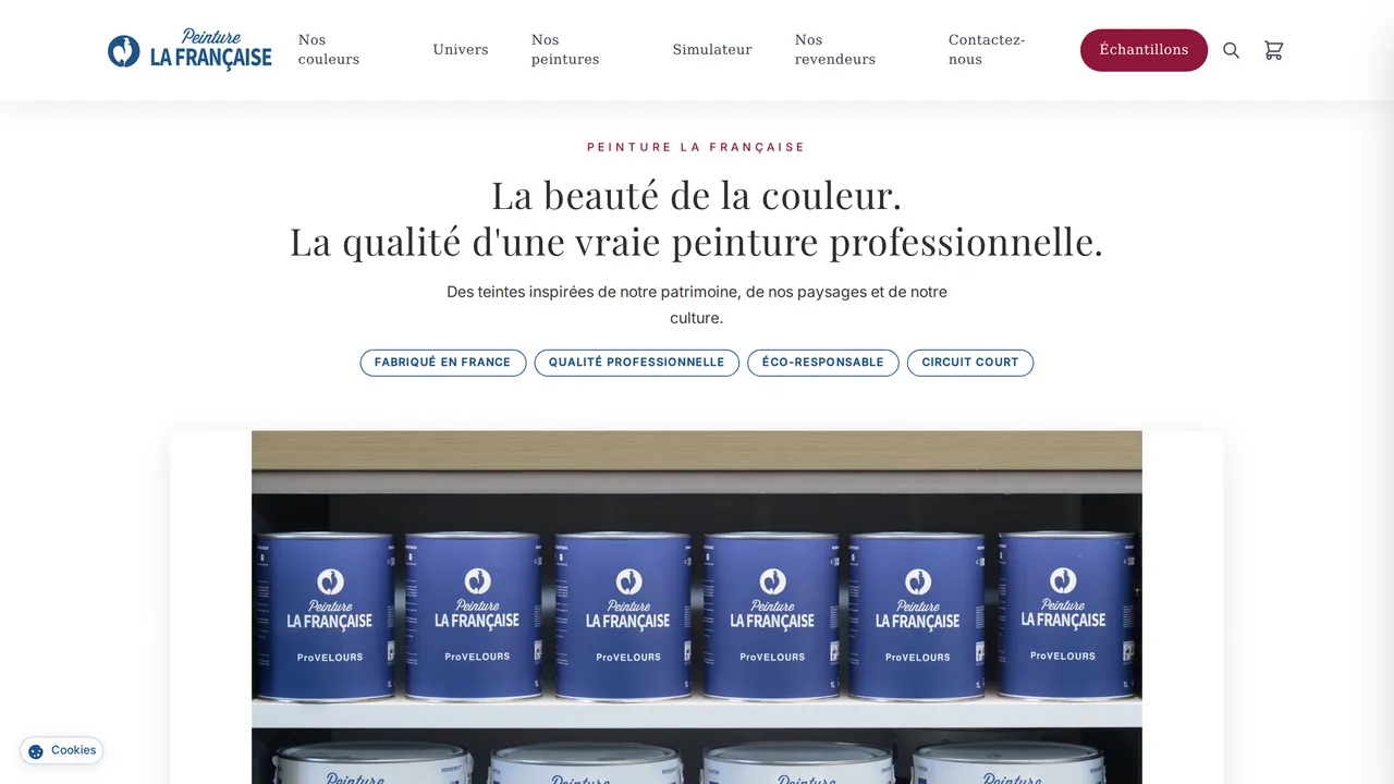 Aperçu du site Peinture La Française